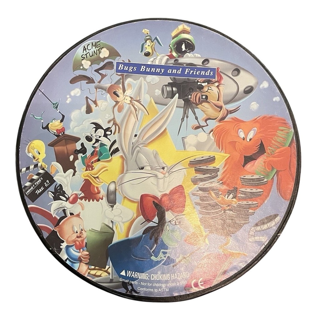 Bugs Bunny And Friends Looney Tunes Vintage Puzzle 500 Piece Round COMPLETE 1997